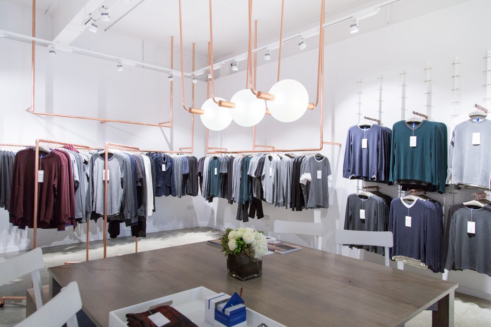 The Kit and Ace Shoreditch store on Redchurch Street in London. Photo: Andrey Uverskiy