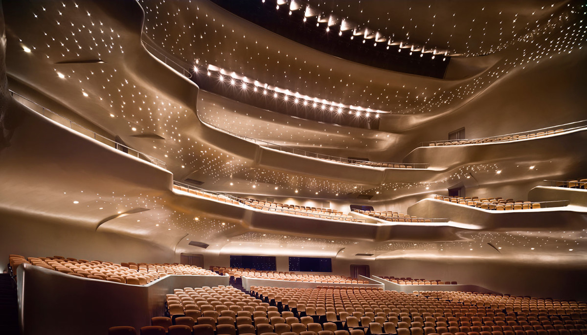 The Guangzhou Opera House in China, completed in 2011. Photograph by Christian Richters. 