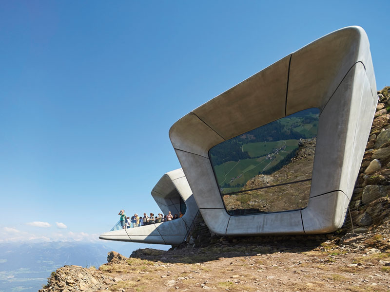 Messner Mountain Museum Corones, completed 2015. Photograph by Werner Huthmacher. 