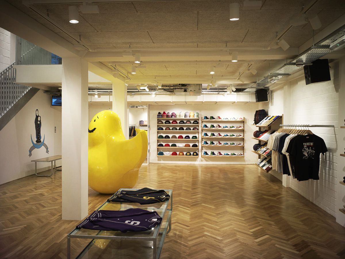 Supreme London: Basement level. Image via Marius W Hansen.