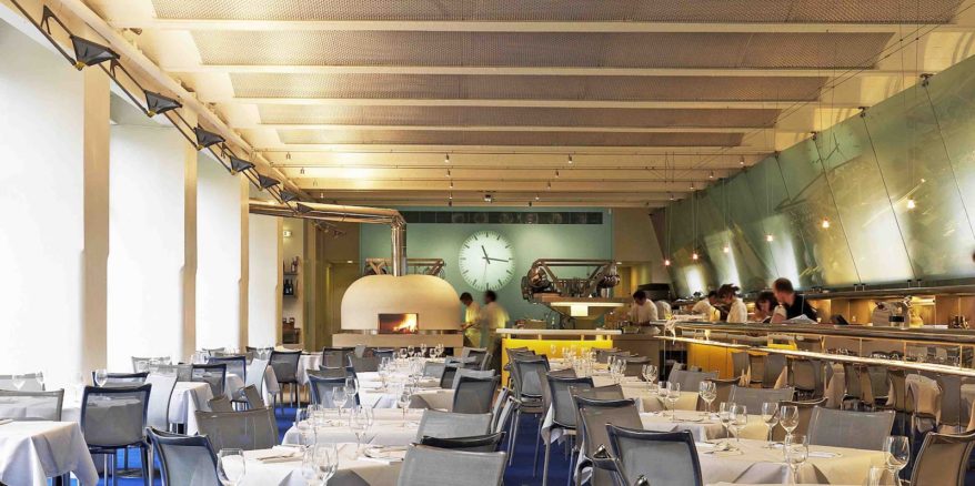The River Cafe, founded by Ruth Rogers and Rose Gray, the latter of which was an alumni of 192 Notting Hill. Image via Gastroenophile. 