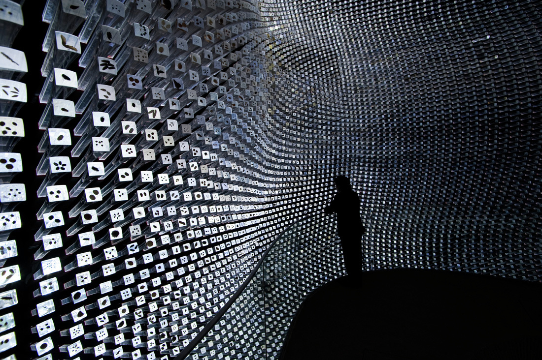 CHINA / Shanghai / April 2010 / Shanghai Expo..The Uk Pavilion designed by Thomas Heatherwick / Inside the seed Cathedrale...© Daniele Mattioli