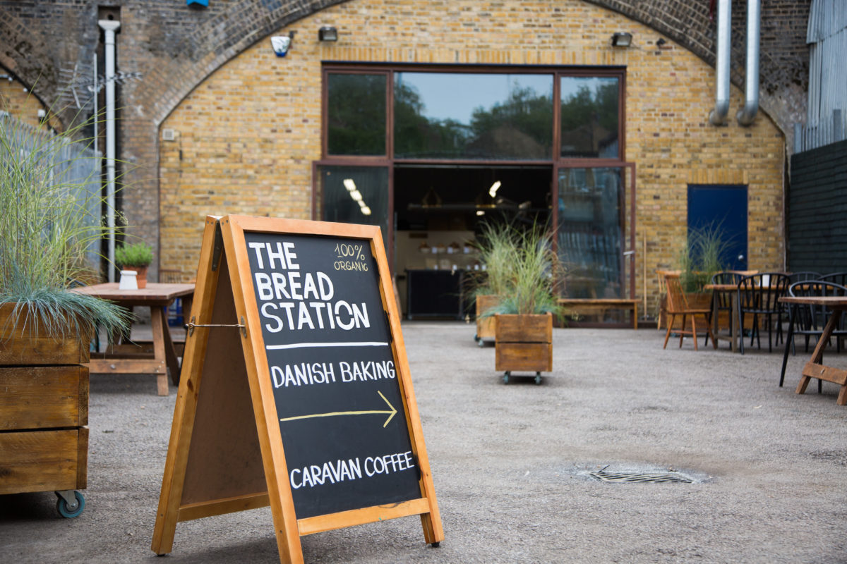 Bread and pastries at the Breadstation in Hackney.