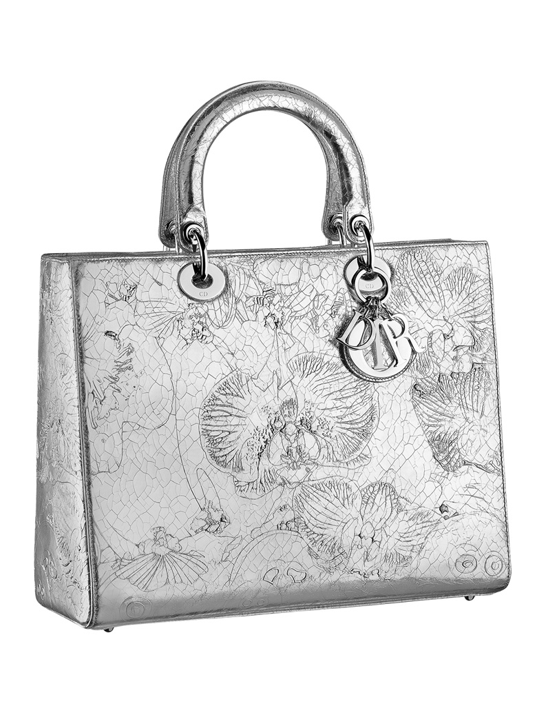Embossed Lady Dior bag by Marc Quinn (via Dior)