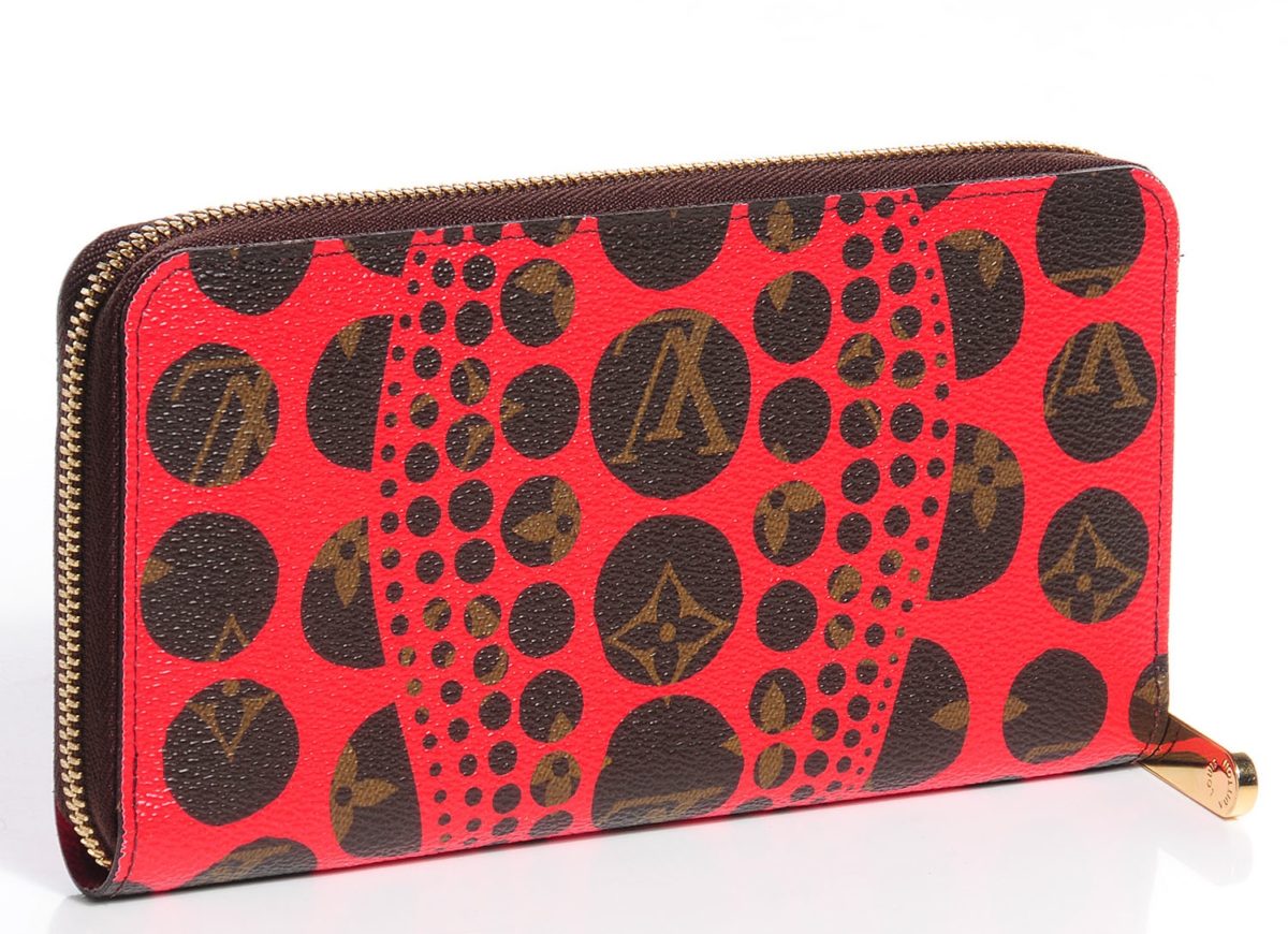 Louis Vuitton wallet by Yayoi Kusama (via Louis Vuitton)