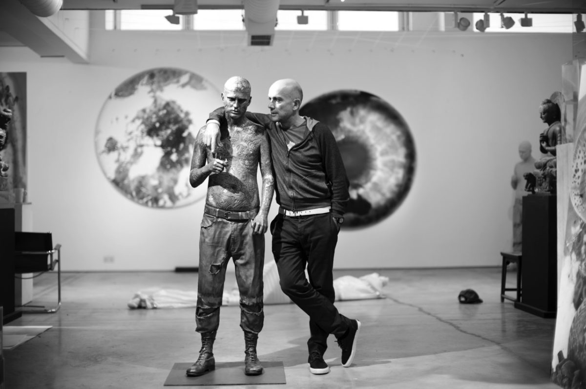 The artist at his studio (via Marc Quinn)