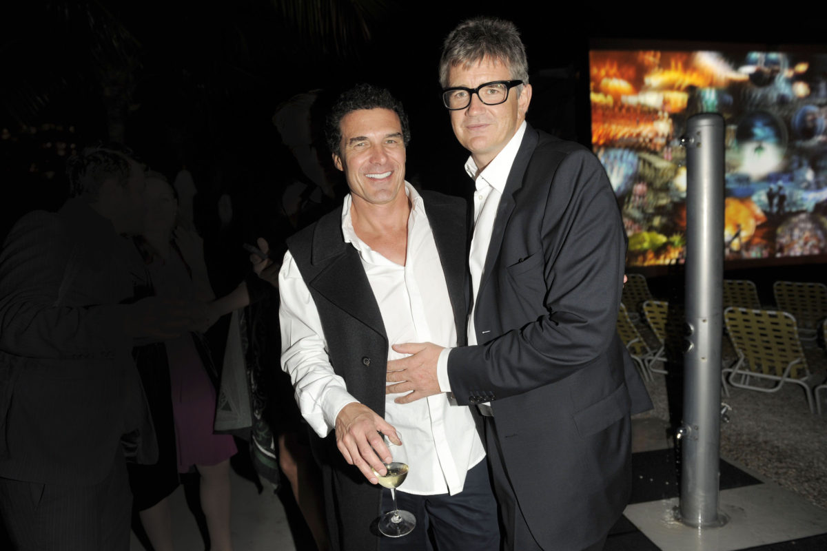 Andre Balazs and Jay Jopling at The Standard Spa, Miami Beach, 2010 (via Patrick McMullan)