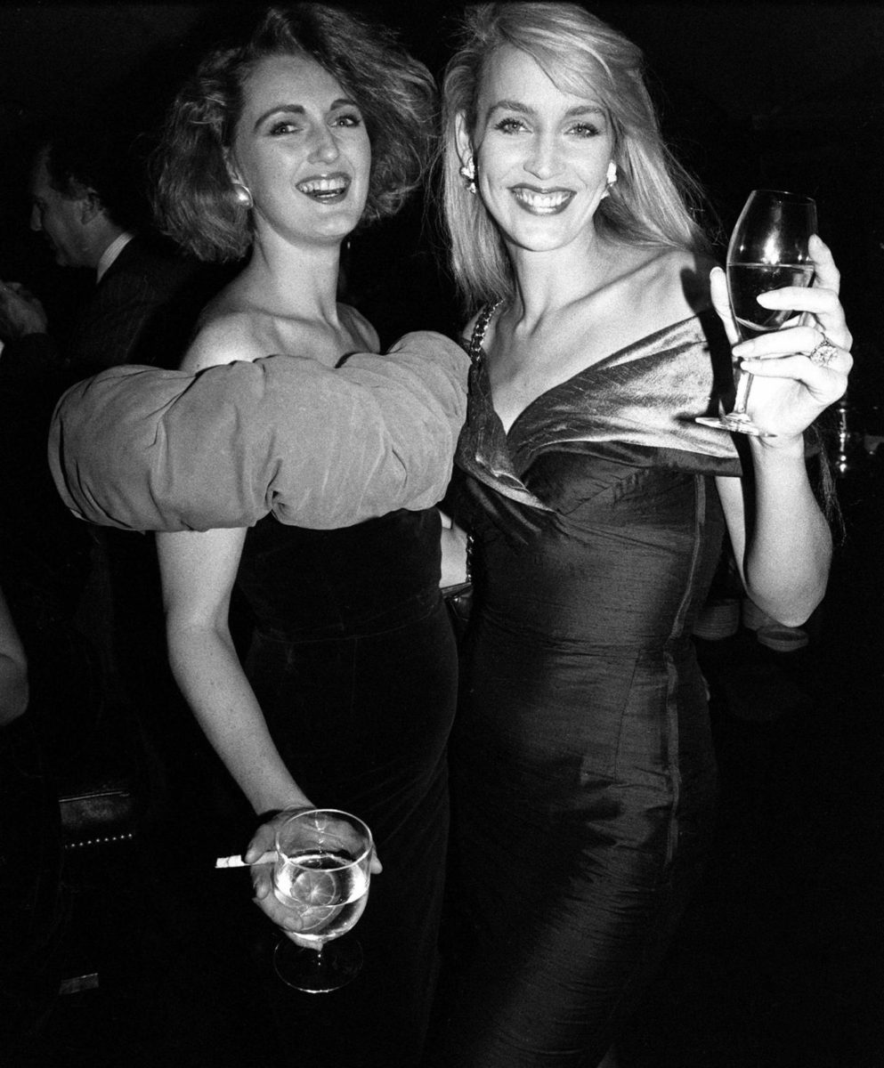 Jerry Hall and Francesca von Thyssen at Annabel's 