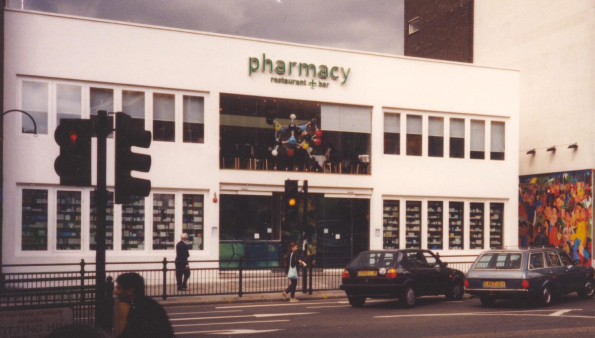 The original Pharmacy restaurant, 1998 (via Mapio)
