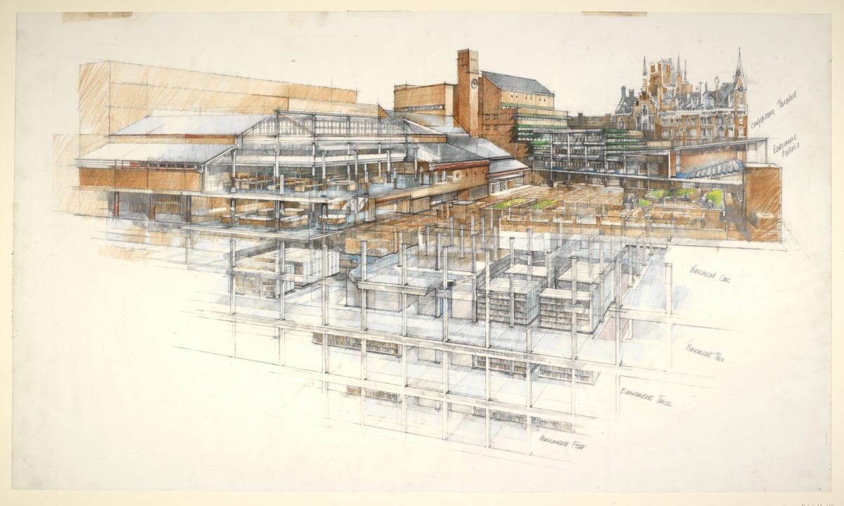 Plans for The British Library (via The British Library)