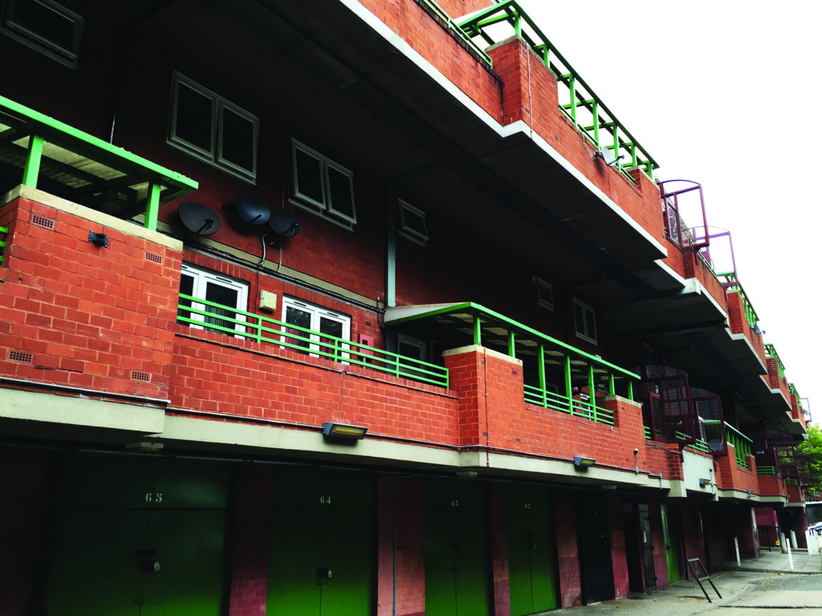 The council block in Peckham where Elena Colman runs Ladette Space in the living room of her one-bedroom apartment