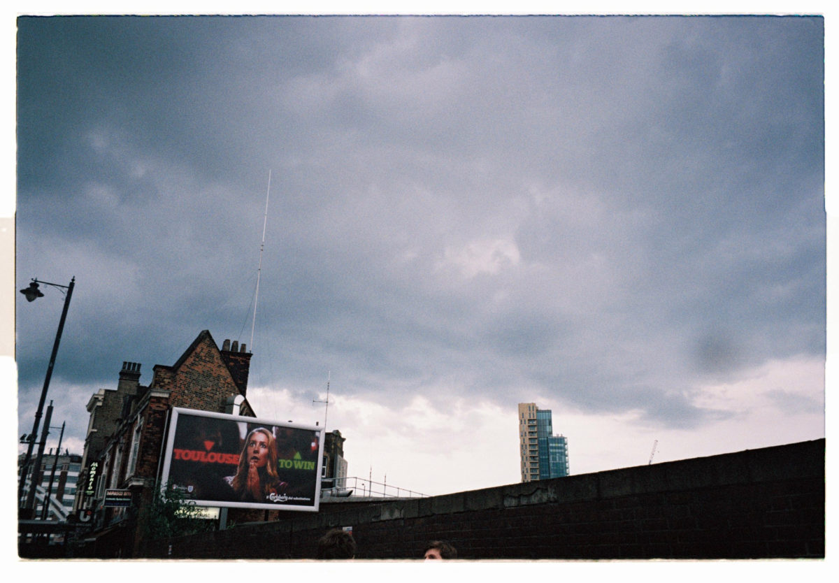 The sky getting darker while walking to a meeting in Shoreditch