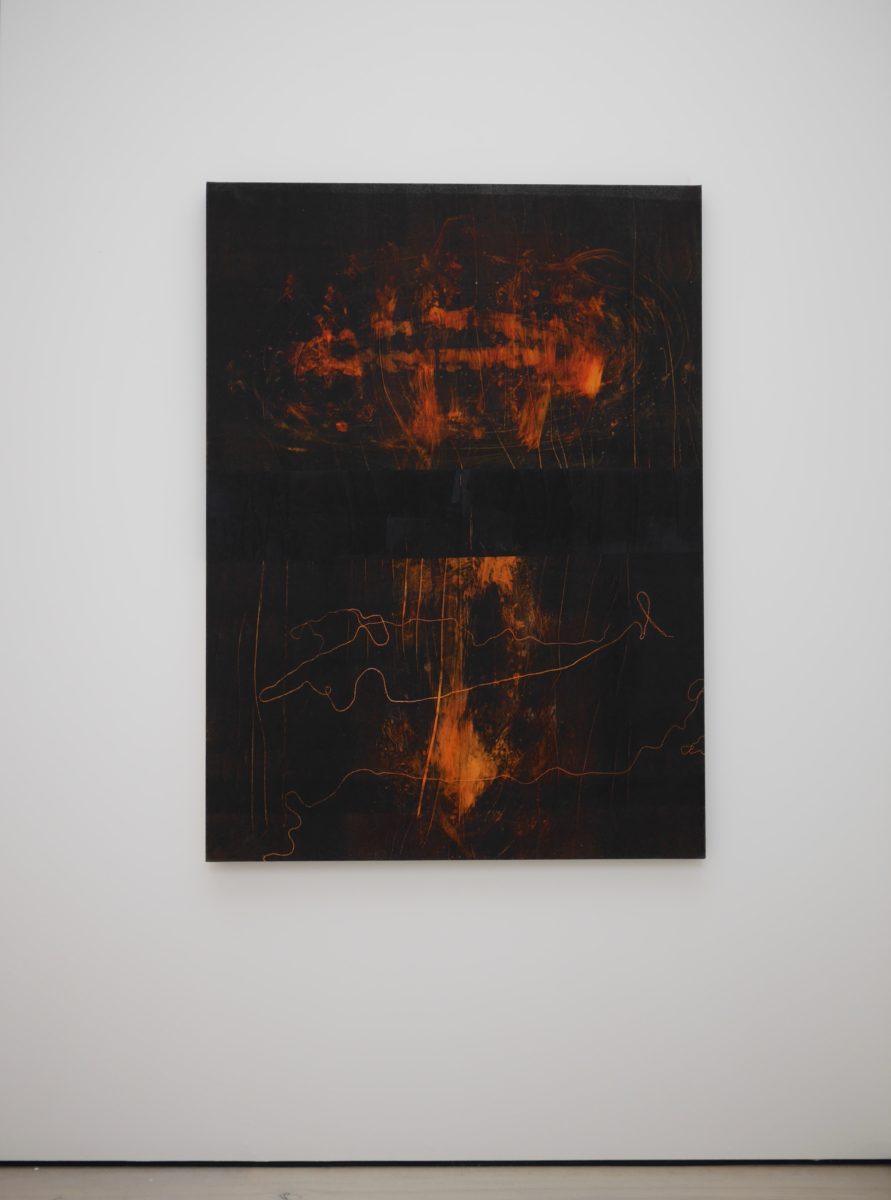 Untitled, Monotype on Canvas, Saatchi Gallery (Courtesy of Nicole Coson) 