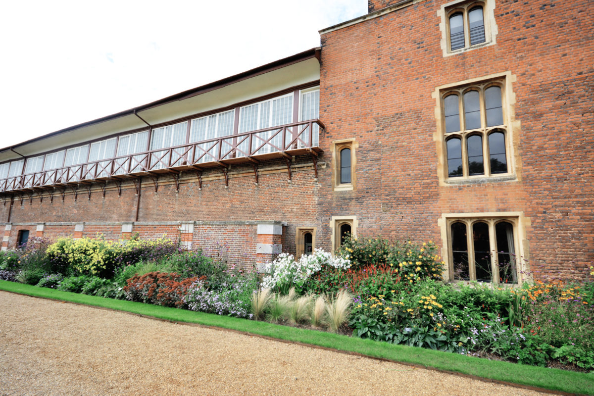 The building exterior leading to the Tennis Court 